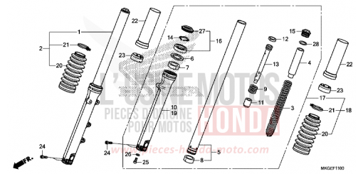 GABEL, VORNE CMX500A2L de 2020